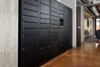 Luxer One Package System at Victoria Flats, Victoria, Minnesota